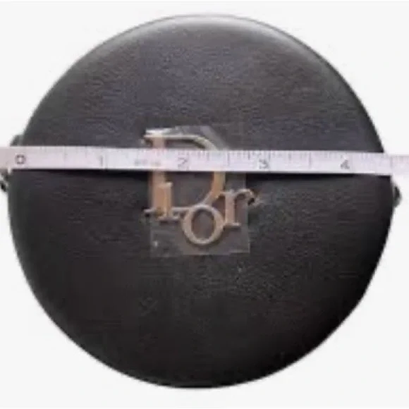 NIB Dior Black Circular Bag with Silver and black Chain - Picture 8 of 8